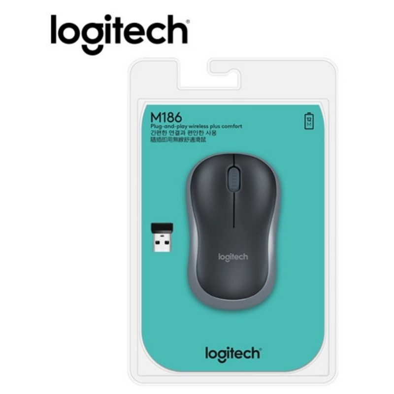 Logitech羅技-M186無線滑鼠 T41126