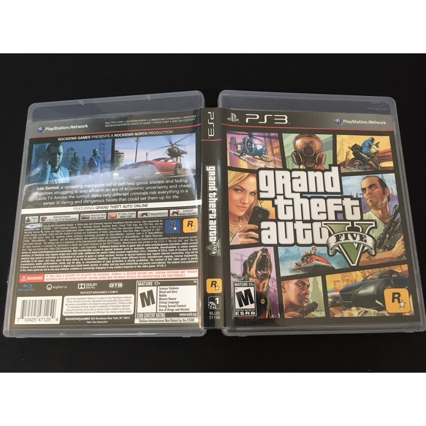 ．私人好貨．二手．PS3．早期 盒裝【俠盜獵車手 5 Grand Theft Auto】美版 中古光碟 電視遊樂器 主機