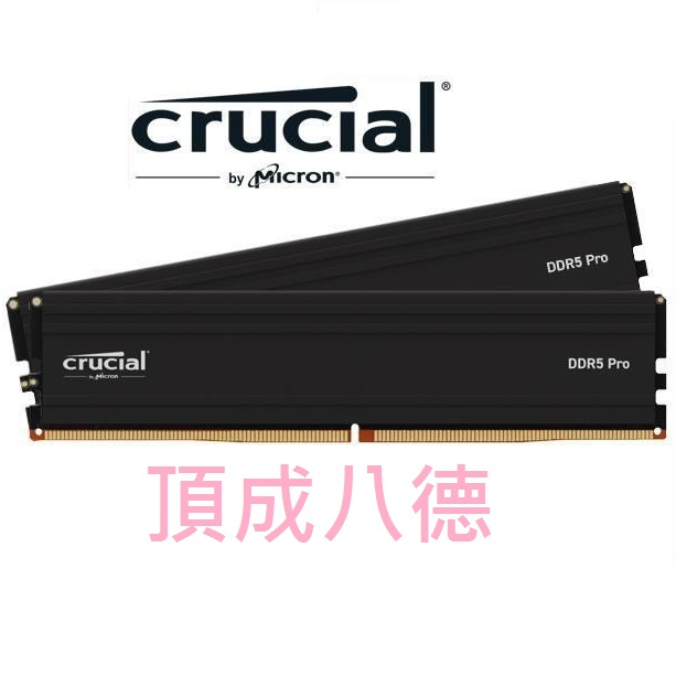 美光Micron Crucial PRO DDR5 5600/32G(16G*2)雙通道記憶體