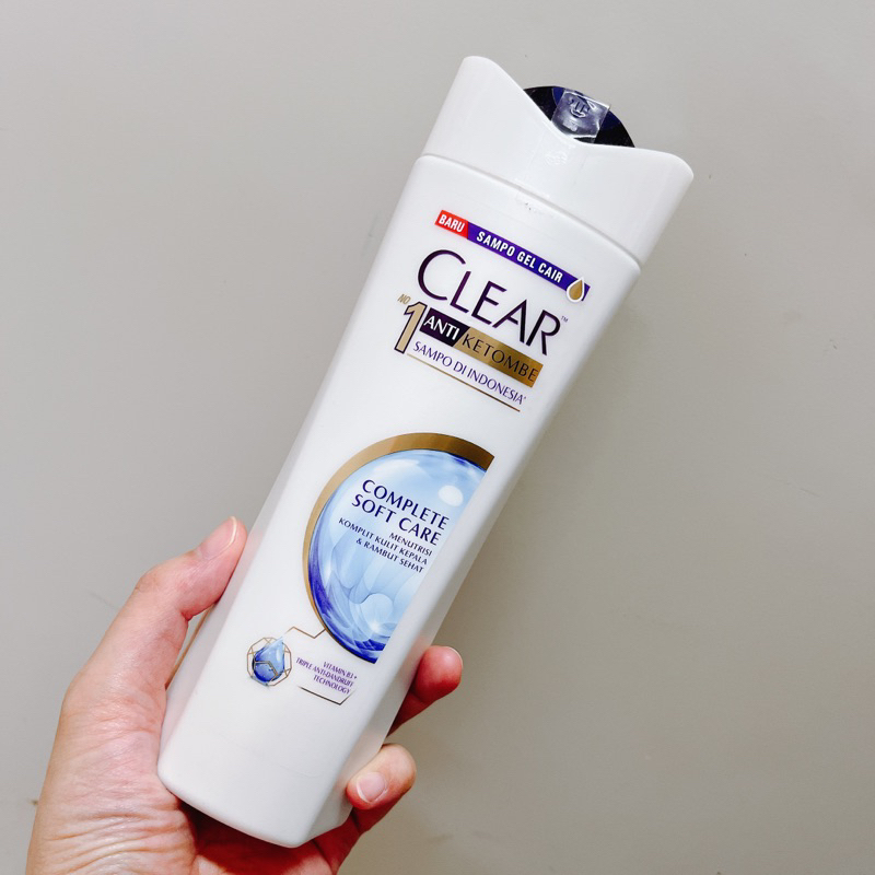 印尼洗髮精Sampo Clear 300ml shampo complete soft care