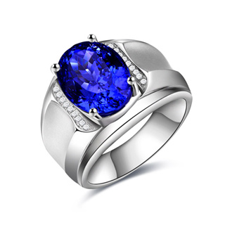 現貨 斯里蘭卡 3克拉 方鑽 藍水晶 皇家藍 水晶 藍寶石 二度燒 戒指 可調式戒圍 不退色1947