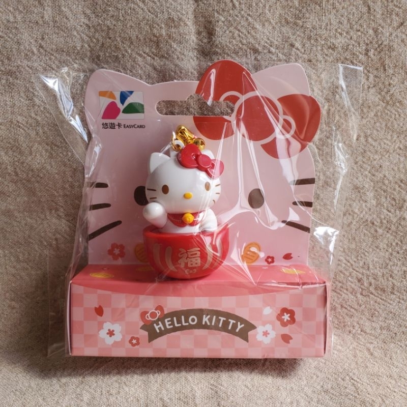 全新【HELLO KITTY】招財達摩3D造型悠遊卡