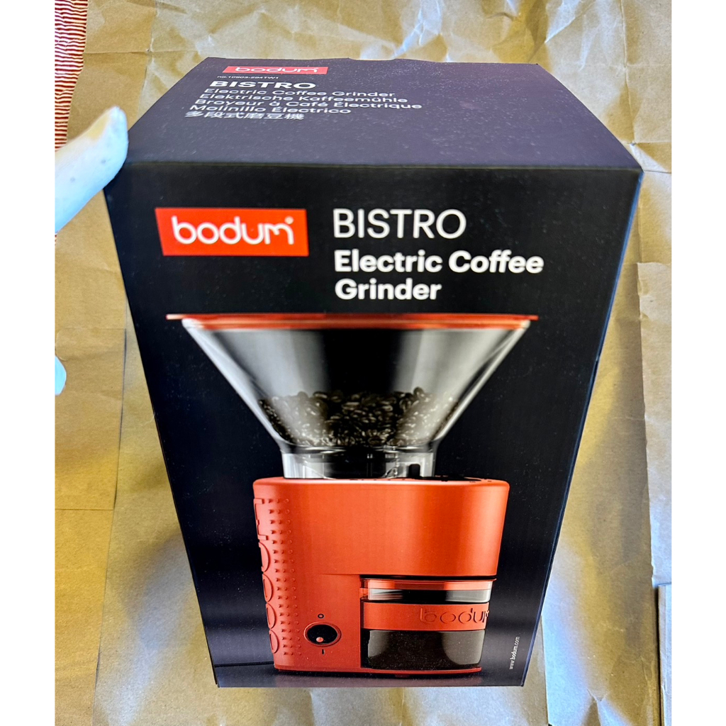 Bodum Bistro錐型刀盤多段式磨豆機(紅)