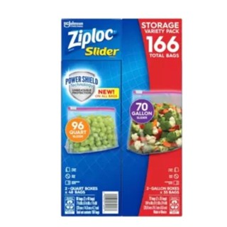 Costco 好市多 Ziploc 拉鍊式保鮮夾鏈袋 48入＋35入