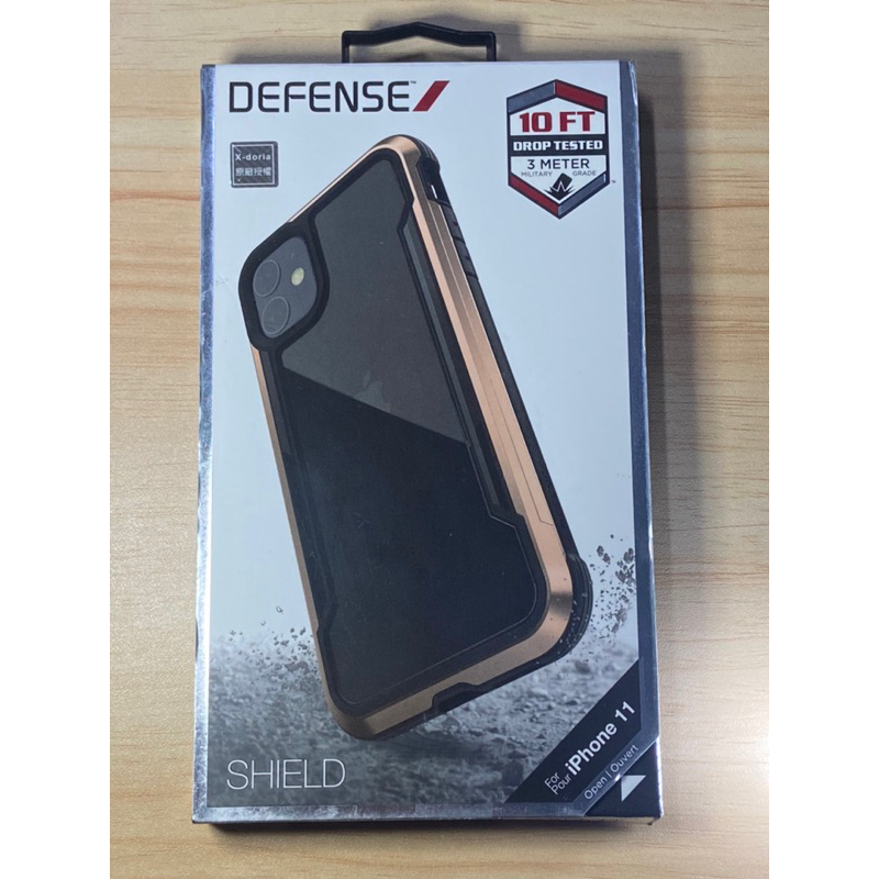 刀鋒 DEFENSE iPhone 11 x-doria SHIELD系列 耐撞防摔手機殼 保護殼 (金色)