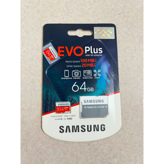 全新未拆 SAMSUNG EVO PLUS 64G記憶卡(UHS-I C10) 三星記憶卡
