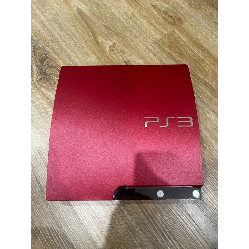 PS3紅色主機CECH-3007B，功能正常，無盒無把手無線