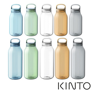 伴桌｜KINTO WATER BOTTLE 輕水瓶 (300ml 500ml 950ml 清透晶 琉璃黃 煙燻灰)