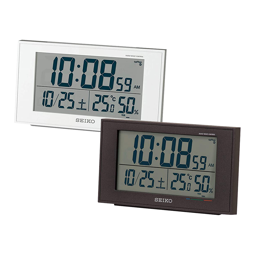日本直送 SEIKO BC402W BC402K多功能 數位時鐘 溫度 濕度 鬧鐘 大字幕時鐘 賴床貪睡 座鐘