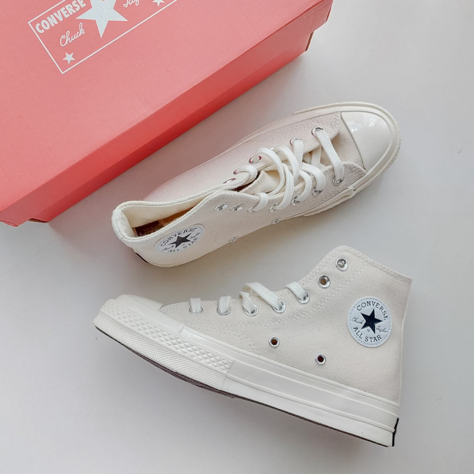 │鞋款實拍│ 洗洗睡．CONVERSE CHUCK 70 原色 米白 百搭 休閒 高筒 帆布鞋 162210C