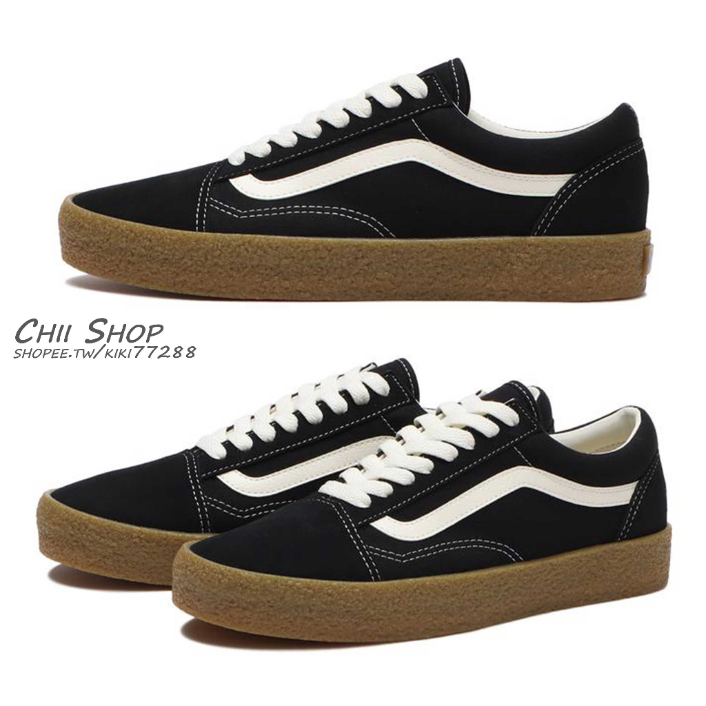 【CHII】日本 VANS OLD SKOOL CPS 皺褶感膠底 黑色x白線 V36CF CPS