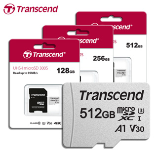 Transcend 創見 300S 128G 256G 512G microSD SDXC C10 U1 記憶卡 TF卡