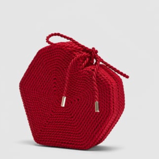 zara紅色心型單肩包斜背包 晚宴包 手拿包可愛包造型包 設計包款