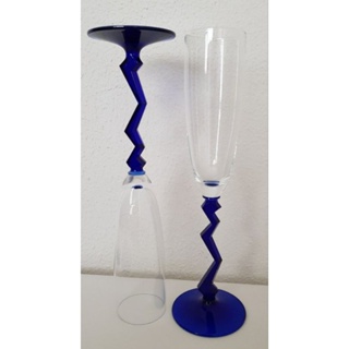 Schott Zwiesel 皇家鈷藍色之華麗香檳杯 杯子×2 絕版