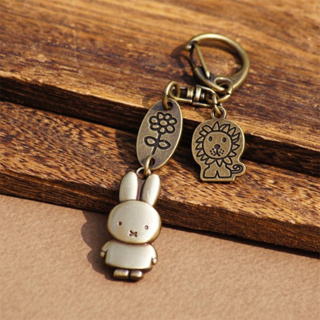 🍓摩卡熊日貨屋🇯🇵現貨🌟日本Miffy米飛兔復古鑰匙圈 復古吊飾 2023新款 復古 米菲兔鑰匙圈 N15