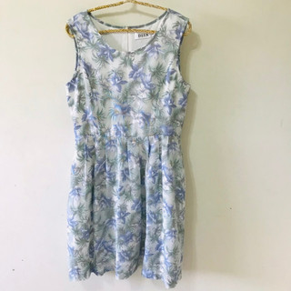 DITA藍色花朵洋裝
