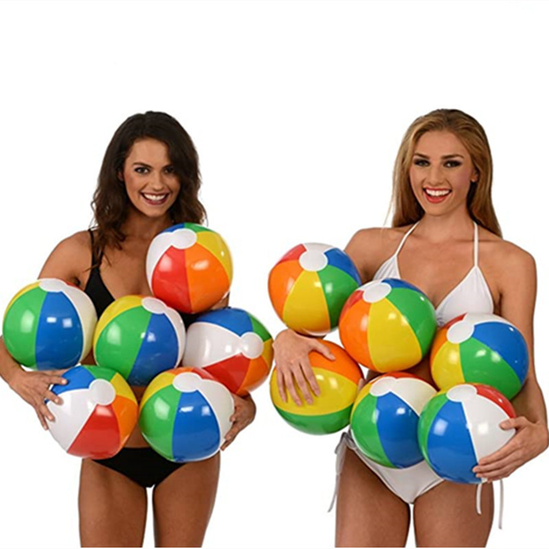 6色戶外充氣沙灘球 充氣球 戶外玩具
