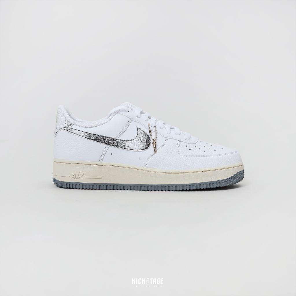 NIKE AIR FORCE 1 AF1 白灰潑墨 奶油底 唱片 HipHop 50週年 男鞋【DV7183-100】