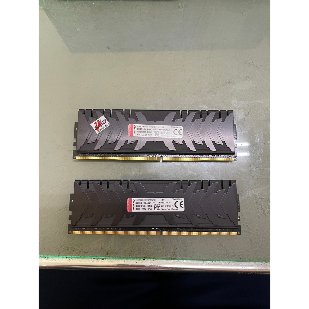 RAM記憶體金士頓DDR4-2666-8G *2片(二手)