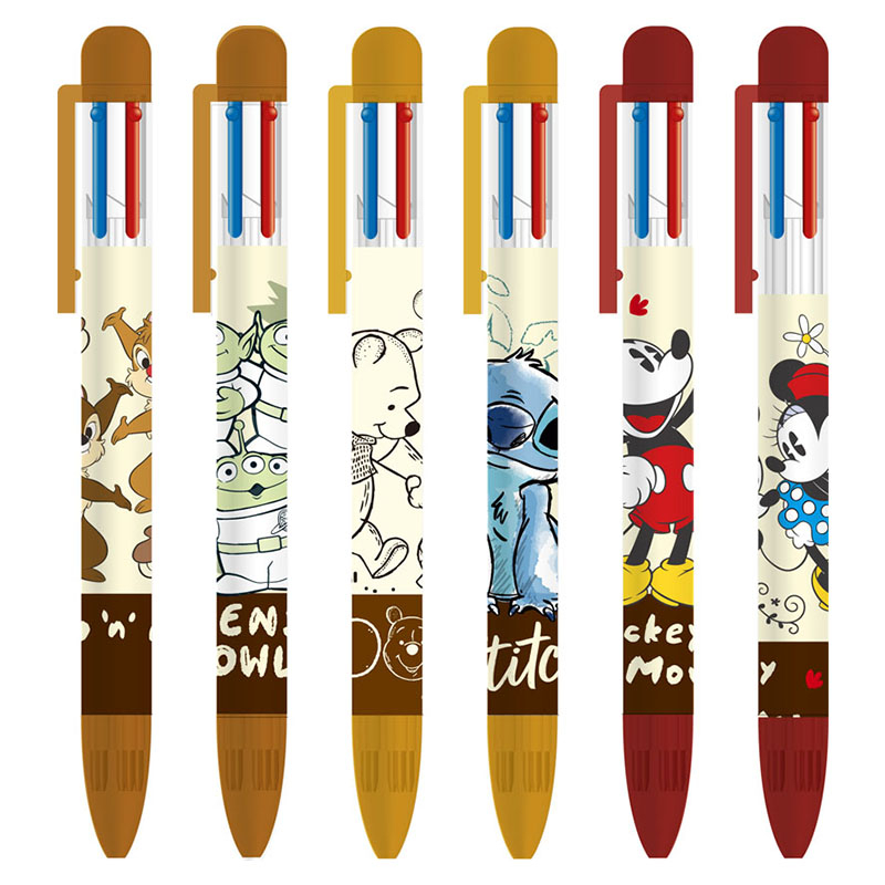 迪士尼6色筆 古典系 (特價) (CLPEN70-1) 按鍵筆 多色原子筆 按壓式多色筆 多色筆【久大文具】0149