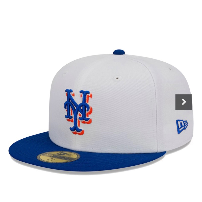 紐約大都會異色白藍配全封式實戰New Era棒球帽