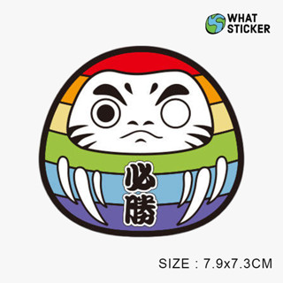 【搞什麼貼紙】現貨｜PVC防水貼紙 彩色必勝達摩貼紙 不倒翁貼紙 開運吉祥物貼紙 行李箱貼紙 筆電貼紙 安全帽貼紙 車貼