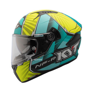 【KYT】安全帽 NF-R #12 消光綠 選手彩繪 內墨片 雙D扣 內鏡 全罩式 NFR 贈原廠深墨片｜耀瑪騎士