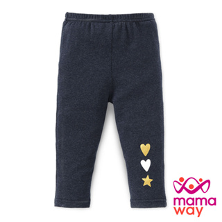 【mamaway 媽媽餵】嬰幼兒 Q彈棉質內搭褲(10分)-愛心