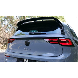 【車王汽車精品百貨】福斯 VW Golf 8 高爾夫 碳纖維紋 中尾翼 改裝尾翼 定風翼 導流板