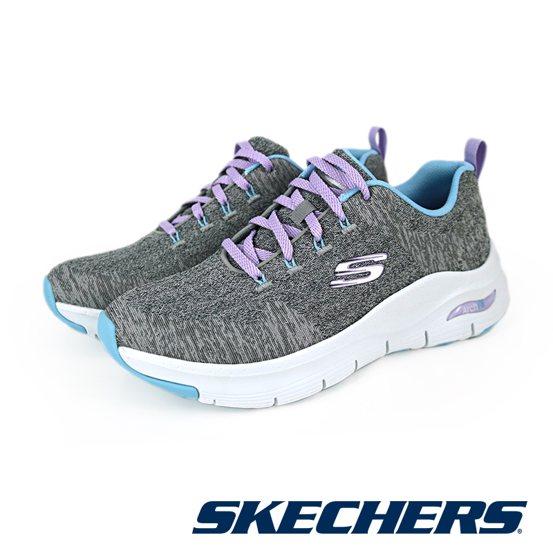 【SKECHERS】女   運動系列 ARCH FIT - 149414W -  寬楦版 - CCLV 灰藍