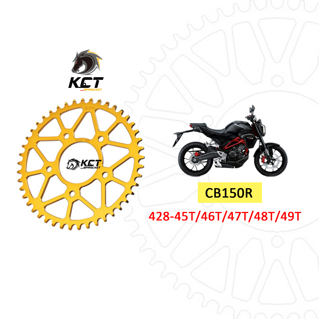 【KCT】KCT 瑞士鋁合金靜音輕量化後齒盤 HONDA CB150R