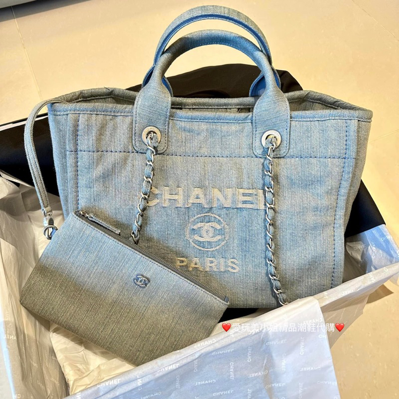 CHANEL 香奈兒 復古牛仔 托特包 👜