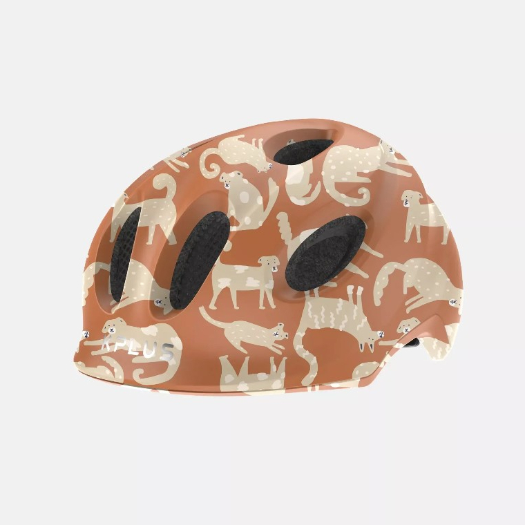 KPLUS PUZZLE 兒童自行車安全帽 自行車頭盔 自行車安全帽 亞洲兒童頭型 BUTTER ORANGE 奶油橘
