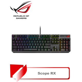 【TN STAR】ROG STRIX SCOPE RX 機械式鍵盤 電競鍵盤 光學機械軸/ IP56防水/青/紅軸/光軸