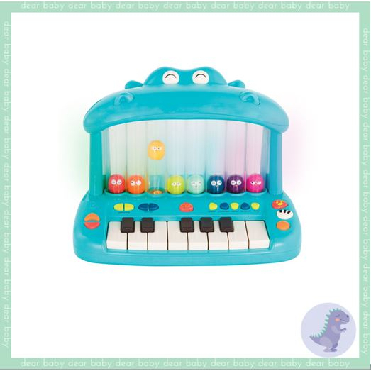 【dear baby】美國B.Toys 噴氣河馬彈鋼琴 感統玩具 鋼琴玩具
