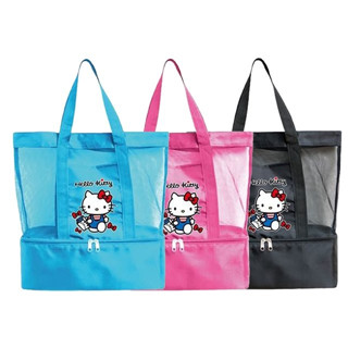 Hello Kitty 尼龍網眼透氣手提袋 KT 運動乾濕兩用旅行袋 收納袋