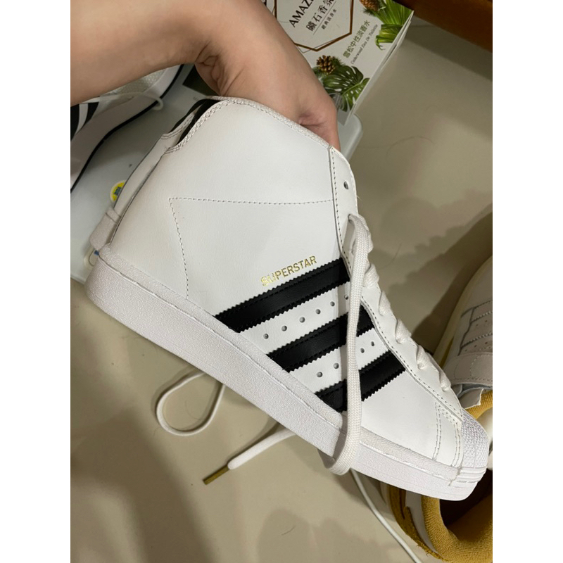 Adidas superstar 稀有高筒金標 JP 24cm