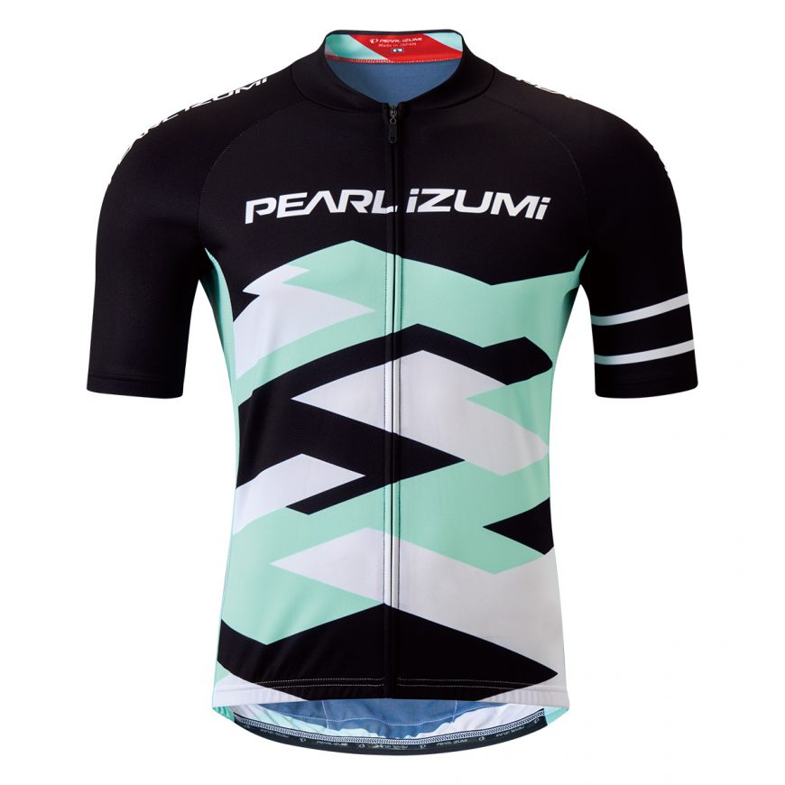 PEARL IZUMI B621-B 基本款男性短袖車衣二款(腰圍加寬版)(黑綠白街廓/深藍條紋)【7號公園自行車】