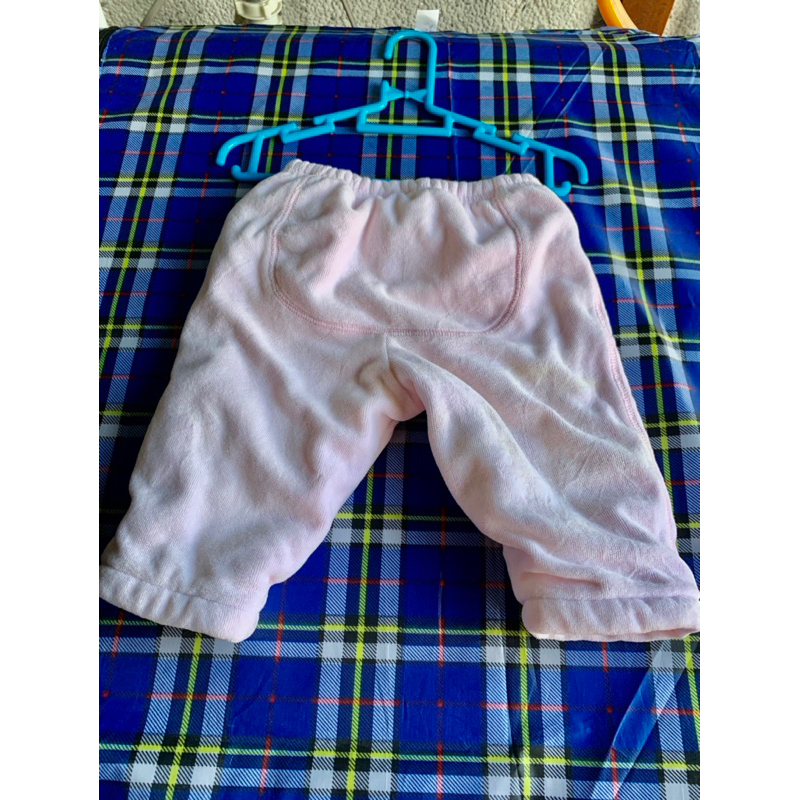 baby GAP 粉紅色棉質厚款長褲 3-6個月大的娃 褲長32公分 鬆緊帶腰圍平量24公分