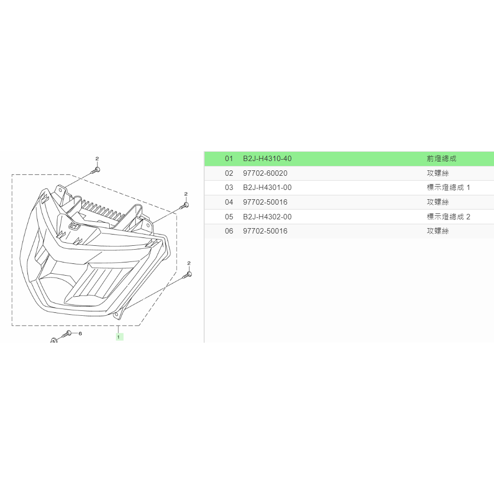 台灣原裝正廠部品 五代 勁戰 led大燈 總成 原廠 大燈組 大燈殼 前面板 大燈護片 燈具