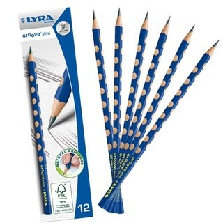 現貨 兒童 幼兒 學習 學前 鉛筆 GROOVE三角洞洞鉛筆 細 12入 適合8歲以上 中高年級使用【德國LYRA】