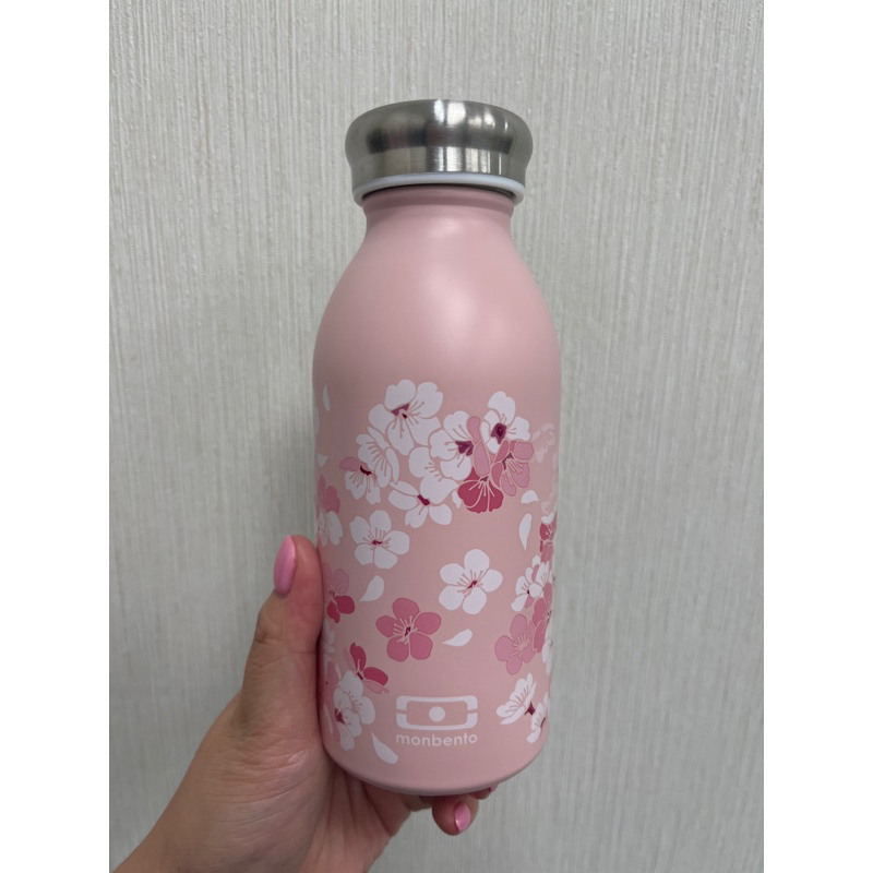 現貨商品 全新商品 法國粉紅色櫻花MONBENTO 牛奶瓶保溫瓶