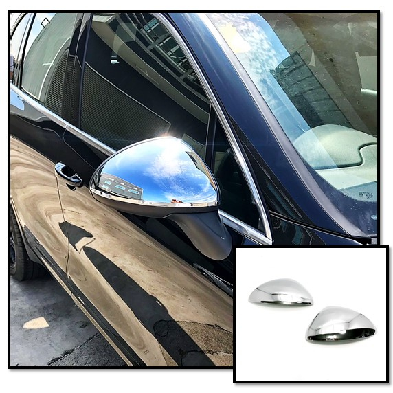 圓夢工廠 Porsche 保時捷 Cayenne 凱宴 958 2010~2014 改裝 鍍鉻銀 後視鏡蓋 後照鏡蓋貼