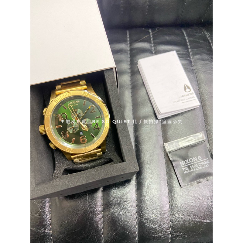 🔫Nixon 51-30 CHRONO 金綠 水鬼綠 大錶徑 大錶 男生錶 美式 潮流 工裝 穿搭 單品 禮物