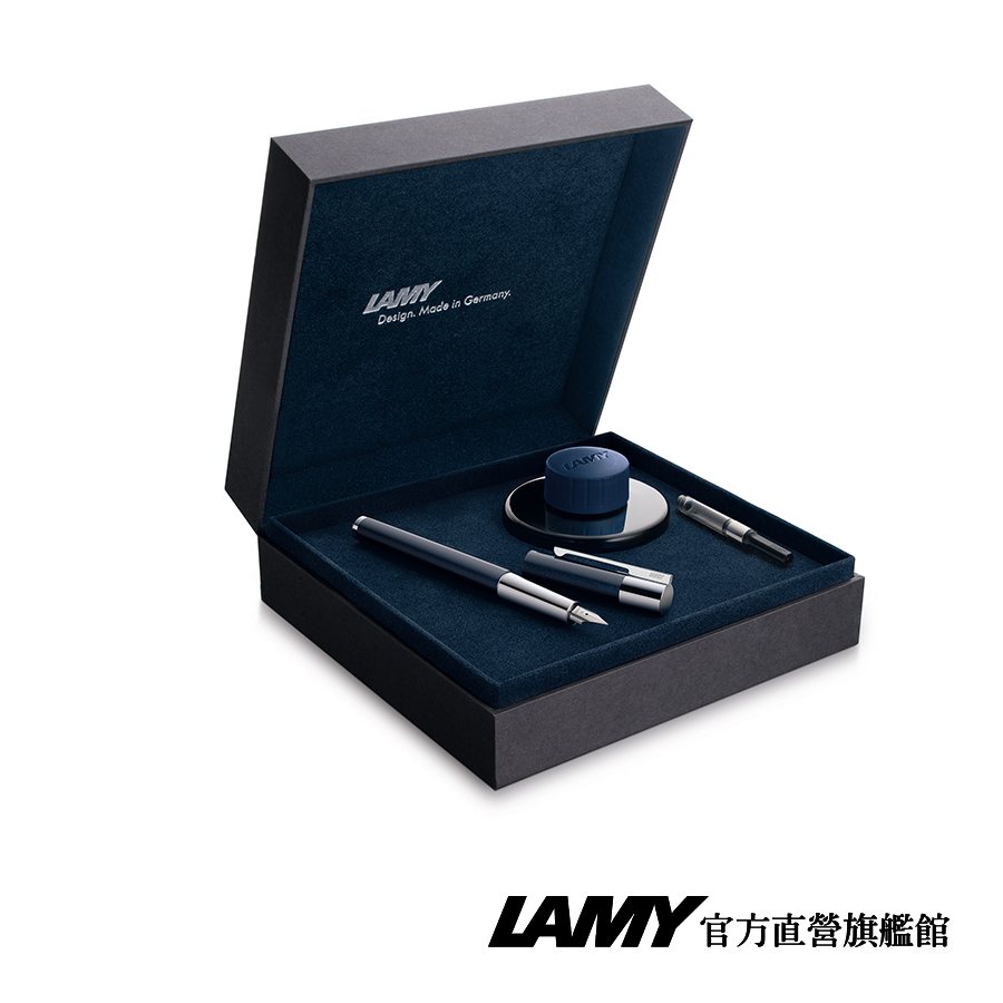 LAMY 鋼筆 / SCALA系列 -79 邃藍14k金筆尖鋼筆禮盒-限量