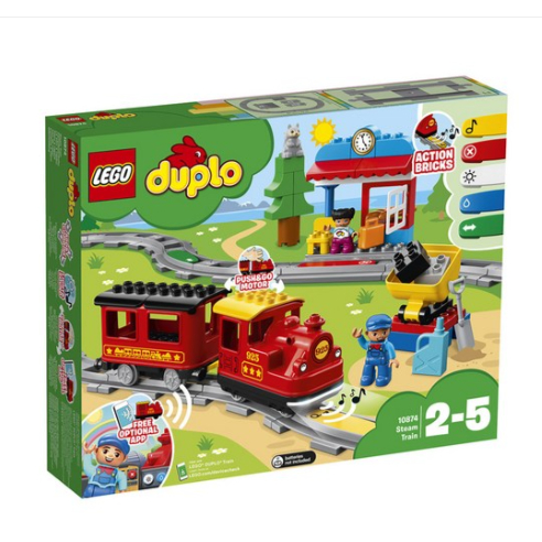【小天使玩具】(現貨) LEGO 10874 蒸汽電動火車