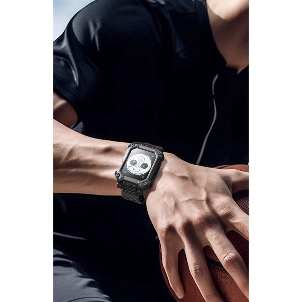 apple watch 44 45mm SE2 SE 8 7 6 錶帶保護殼鋼化膜保護套