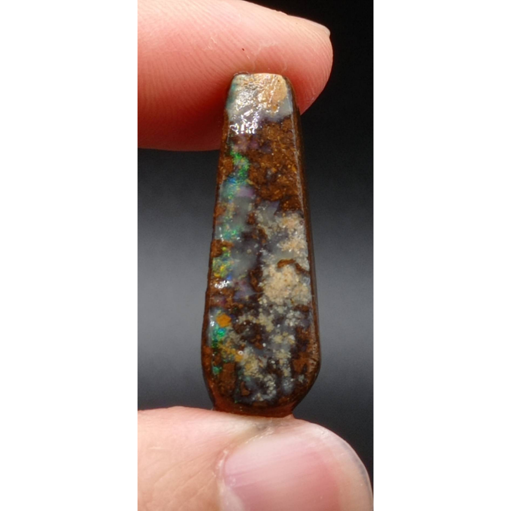 茱莉亞 澳洲蛋白石 礫背蛋白石原礦 編號R86 原石 boulder opal 歐泊 澳寶 閃山雲 歐珀