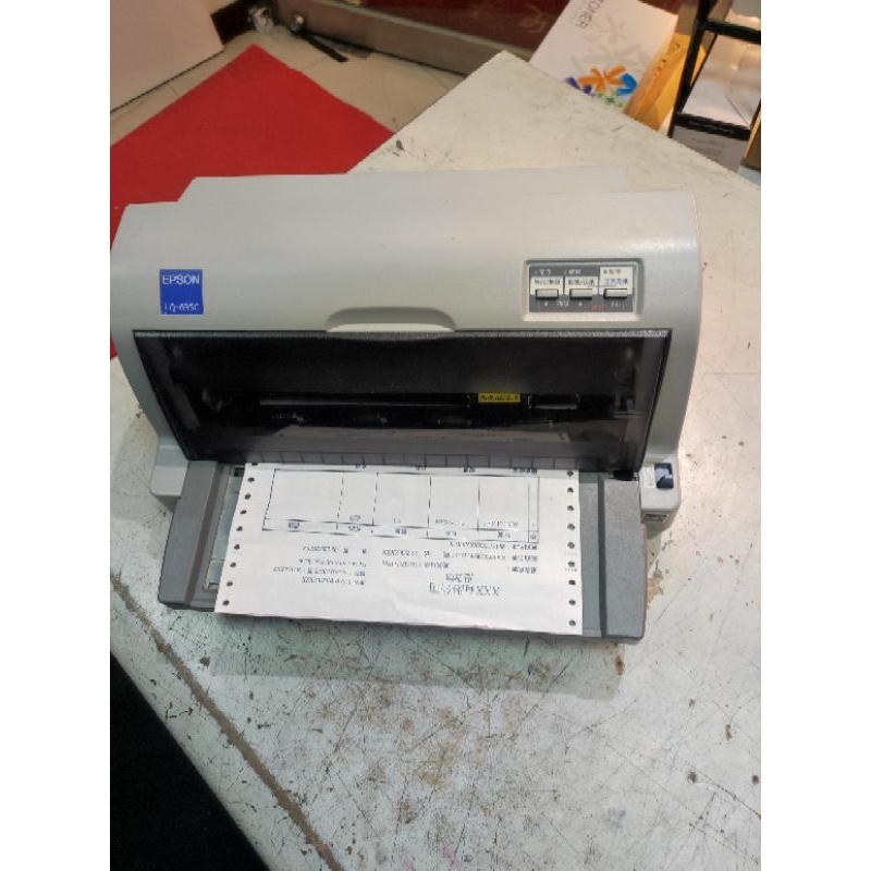 二手epson LQ-635C 24針點陣式印表機 功能正常 含前導板