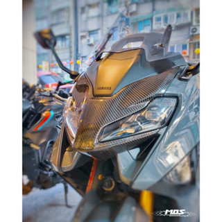 【KIRI】 MOS Yamaha TMAX T-MAX 560 22-24年 貼片式 卡夢 碳纖維 大燈飾蓋